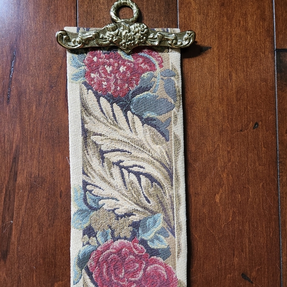 Vintage Metrax Craye Flemish Tapestries Bell Pull Brass - Picture 7 of 12